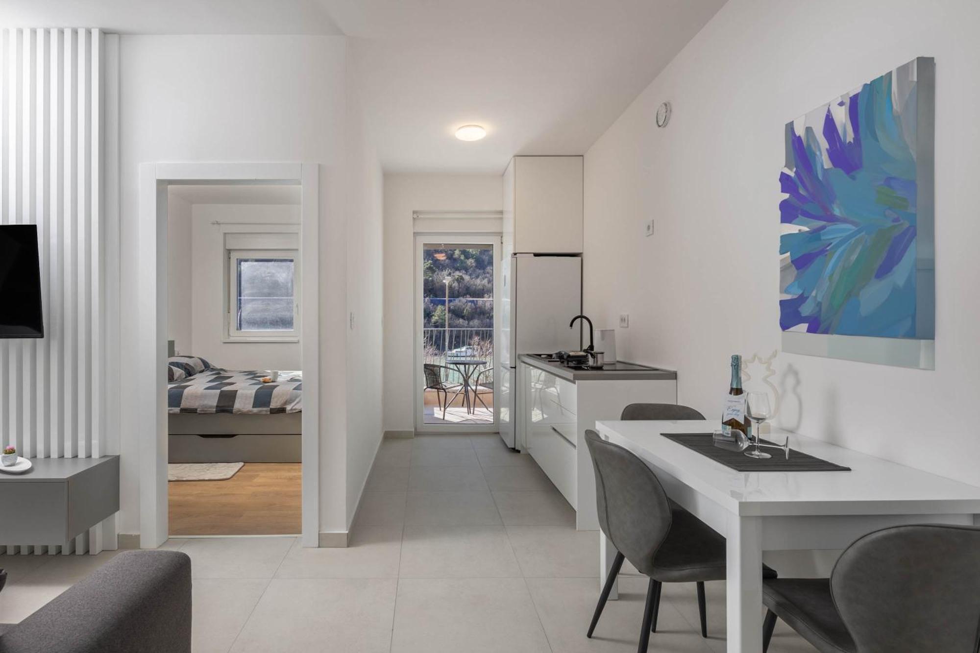 Seafront Villa Andrijana - Happy Rentals Plomin Eksteriør bilde